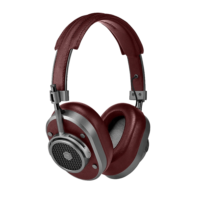 MH40 Wireless (Silver Metal / Burgundy Coated Canvas)