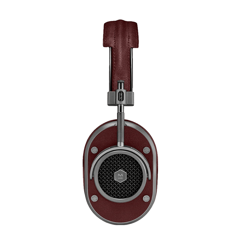 MH40 Wireless (Silver Metal / Burgundy Coated Canvas)