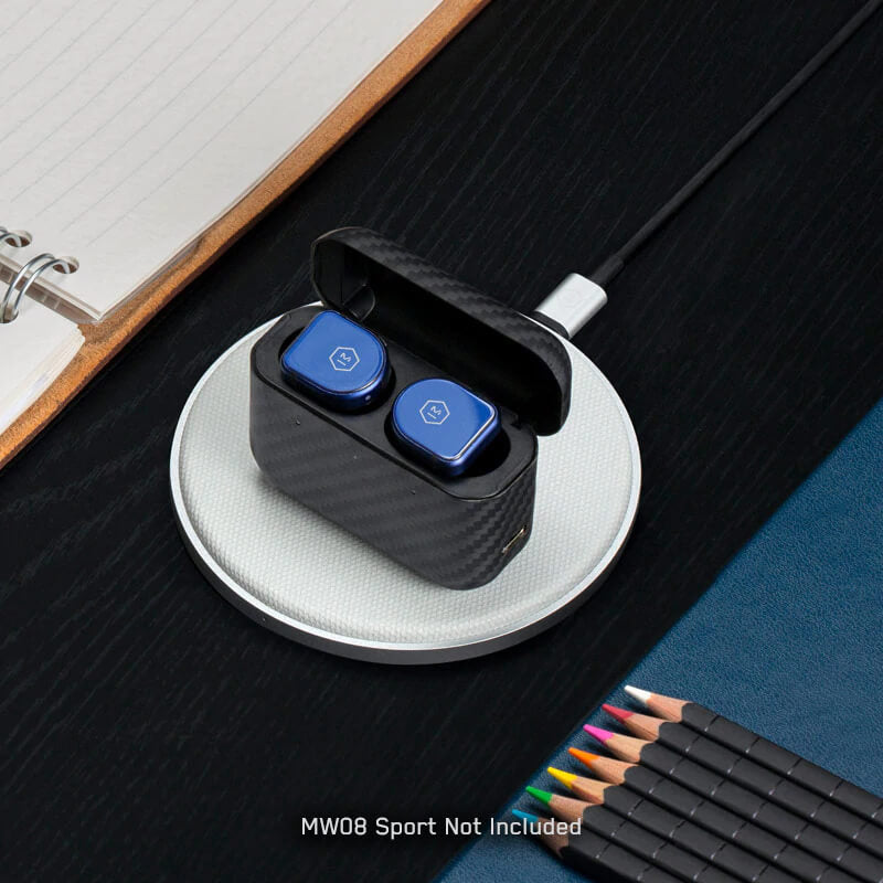 MC100 Wireless Charge Pad (Silver Aluminum / Grey Coated Canvas)